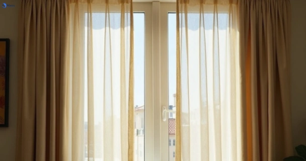 Dusty and dull curtains in kogarah-bay-nsw before steam cleaning